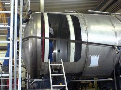 Instandsetzung Unfallschaden an einem Biertankauflieger