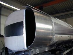 Reparatur Unfallschaden Tankanhänger