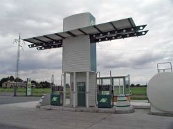 Neubau öffentliche Tankstelle für Dieselkraftstoff und Biodiesel