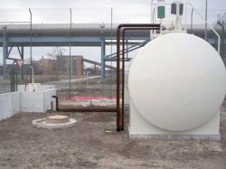 Neubau der Rohrleitungen an einer Betriebstankstelle