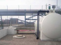 Neubau der Rohrleitungen an einer Betriebstankstelle