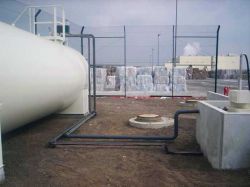 Neubau der Rohrleitungen an einer Betriebstankstelle